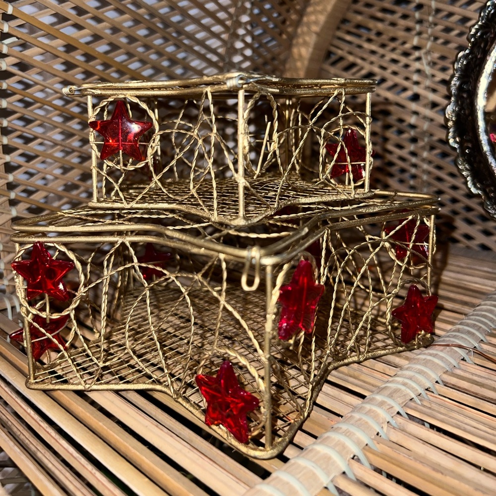 Pier one Decorative Celestial Nesting trinket Boxes